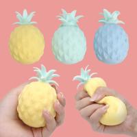 【LZ】❦▨  Funny Decompression Vent Pineapple Squeeze Ball Gift Squishy Squeeze Stress Reliever Fidget Sensory Toys Simulation Fruit Food