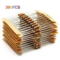 【JH】 300pcs resistor 30value 1ohm-3M ohm 1/2W carbon film capacitor classification kit