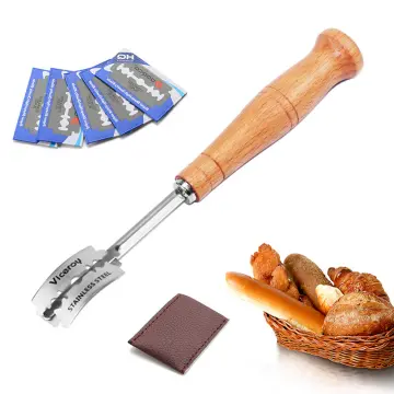 Wooden Handle Sourdough Bread Scoring Lame Bread Slashing Tool With Blades  Bakers Lame Dough Scoring Knife - Temu South Korea