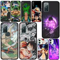 เคส iPhone XS Max X 8 7 Plus 7Plus 8Plus + 7 + 8 + 5 5S เคส C-MA90 All In One Luffy Roronoa Zoro Shanks ซองซิลิโคนนุ่มแฟชั่นสีดำ