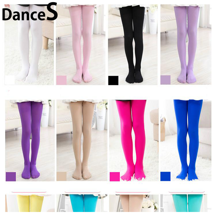 DanceS Girls Kids Tights Velvet Pantyhose Hosiery Ballet Dance Socks ...