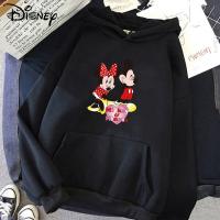 Disney Cute Minnie Mouse Hoodies Women Kawaii Cartoon Mickey Graphic Streetwear Anime Unisex Korean Style Sweatshirts Female Size Xxs-4Xl