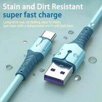 5A Fast Charge Type-C Liquid Light Cable 1M/2M ซิลิโคนสาย USB สาย Micro USB สาย iPhone สำหรับ 14 14Plus 13 13Pro MAX 12 11 X XR 7 6 5รับประกัน 1 ปี