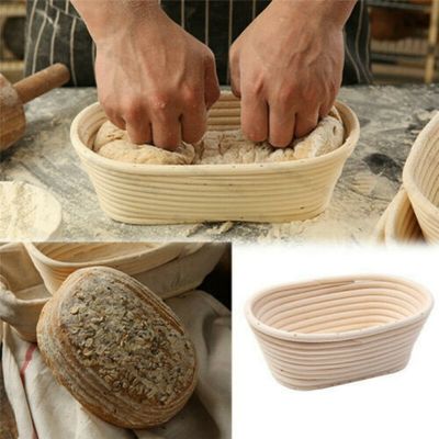 Oval Bread Proofing Proving Basket Rattan Dough Banneton Baguette Brotform Tools