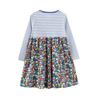 【cw】 European and American Style Delivery Girls Short-Sleeved Cotton Dress ，A Word Skirt ， Patchwork Dress Lightweight Breathable 【hot】