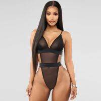 ♣♛ yueshilu010514 Bodysuits Night Piece V-neck Babydoll Bodysuit Jumpsuit Pornographic Movies Xxx