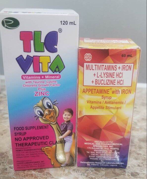 APPETAMINE WITH IRON SYRUP PLUS TLC VITA SYRUP Lazada PH