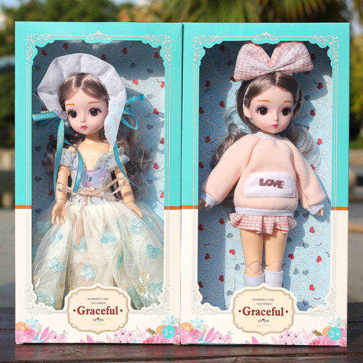 new-movable-joints-bjd-doll-cute-princess-doll-gift-with-fashion-dress-for-girls-toy