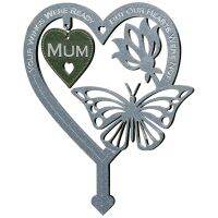 【cw】 Shaped Plaque Ornament Metal Stake Word Card Your Were Ready But Our Not Garden Pot