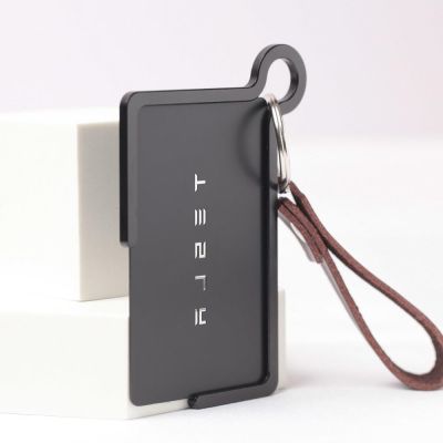 bag ที่ใส่บัตรสำหรับ Tesla Key Fob รุ่น3 Y เคสป้องกันโทรศัพท์โลหะกระเป๋าสายหนังห่วงพวงกุญแจ
