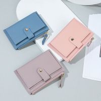 【CC】Men Women Fashion Solid Color Credit Card ID Card Multi-slot Card Holder Casual PU Leather Mini Coin Purse Wallet Case Pocket