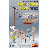 โมเดลอาคารจำลอง MiniArt 1/35 MI35601 Soviet Road Signs WW2