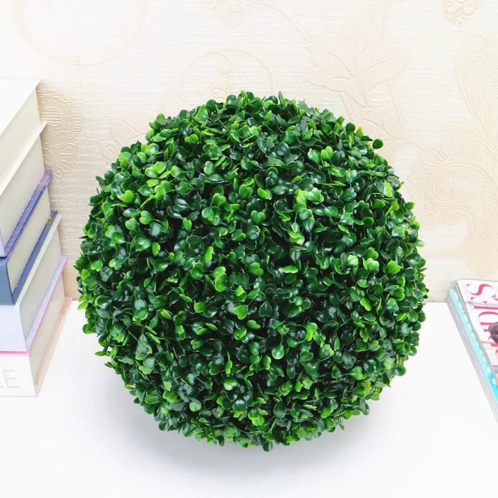 Simulate Plastic Leave Ball Artificial Grass Ball Home Party Wedding