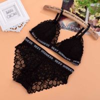 Vest Personality Letter Panties Pad Back Wild With Chest Lace Straps