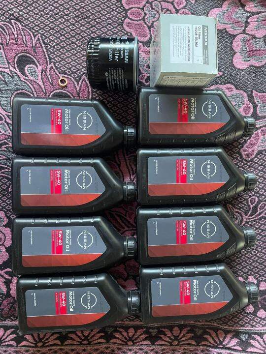 Nissan Genuine Oil Semi Synthetic 5W40 CF4 Oil Change Package for D23 Nissan Navara NP300