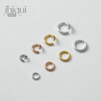 【CW】 20PCS 925 Sterling Rings  amp; Split for Jewelry Making /Closed Findings Accessories