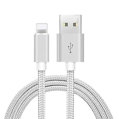 1m 2m 3m Braided USB Data Charger Cable for iPhone 5S 6 6S 7 8 14 Plus X XR XS 11 12 13 Pro Max SE Fast Charging Nylon USB Cable