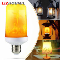 LIZHOUMIL Ac85-265v โคมไฟตกแต่งบ้านหลอดไฟ Led 6W E27หลอดเปลวเทียน4โหมดประหยัดพลังงานสำหรับปาร์ตี้ฮาโลวีนบาร์งานแต่งงาน