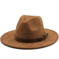 New Natural Panama Soft Shaped Suede Jazz Hat Summer Women/Men Wide Brim Beach Sun Cap UV Protection Fedora Hat