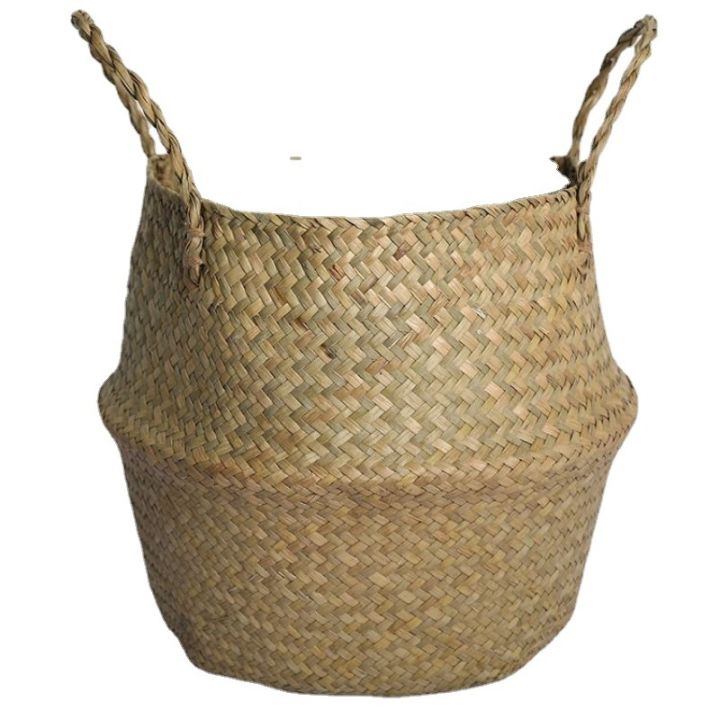 cod-rattan-flower-seagrass-basket-bird-of-paradise-qin-leaf-banyan-turtle-back-folding-storage-large-cross-border