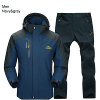 TRVLWEGO Spring Outdoor Single Jacket Quick Drying Pants Hiking Camping Mens Suit Windbreak Trekking Coat Trousers Free Return