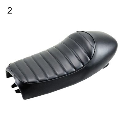 【LZ】 Saddle Cafe Racer Seat Part Motorcycle Motorbike Hump Flat Cafe Racer Saddle Seat Cushion Pad for H-onda Saddle Seat Cushion Pad