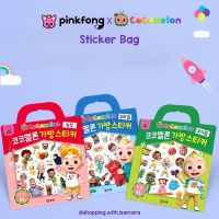 Pinkfong x Cocomelon สติกเกอร์ สําหรับติดตกแต่งกระเป๋า หนังสืออนุบาล