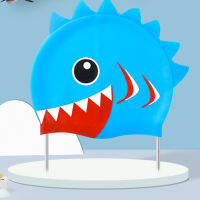 MARV Kids Swim Cap 3D Cartoon Design Swimming Hat Flexible Silicone Waterproof