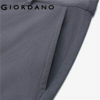 GIORDANO ผู้ชาย เทคโนโลยีขั้นสูง ให้ความรู้สึกเย็นสบาย แห้งเร็ว ทอง่าย ดูแลรักษาง่าย กางเกงลำลองทรงบางระดับกลาง Free Shipping 01113065TH