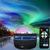 Mini remote northern sky light water lines projection light USB plug colorful atmosphere lamp small night lamp of the head of a bed -xkd23052526