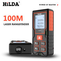 HILDA เลเซอร์เรนจ์ไฟมิเตอร์วัดระยะทาง40เมตร60เมตร80เมตร100เมตรเรนจ์ไฟเลเซอร์เทปช่วง Finder อาคารเครื่องวัดระยะ