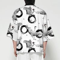 [COD] 2022 cross-border new national style printing robe coat feather cape cardigan