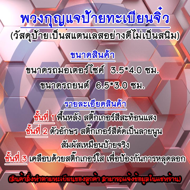 พวงกุญแจ-รถกระบะ-ทะเบียนจิ๋ว-พื้นสีขาว-ตัวหนังสือสีเขียว-ขนาด-6-5-3-0-cm