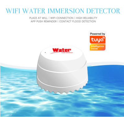 TUYA  เครื่องตรวจจับน้ำรั่ว Water Leakage Detector  Flood Sensor ถังน้ำเต็มระบบเตือนภัย Smart Life APP การตรวจสอบระยะไกล