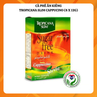 [Chính hãng] Cà phê ăn kiêng không đường chiết xuất từ lá cỏ ngọt Tropicana Slim Capuccino 96g (8 x 12g) thumbnail