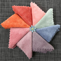 【cw】Microfiber Absorbent Thicker Scouring Pad Rag, Non-stick Oil Dish Wash Cloth Towel Kitchen Cleaning Wiping Tools kids Hand towel 【hot】