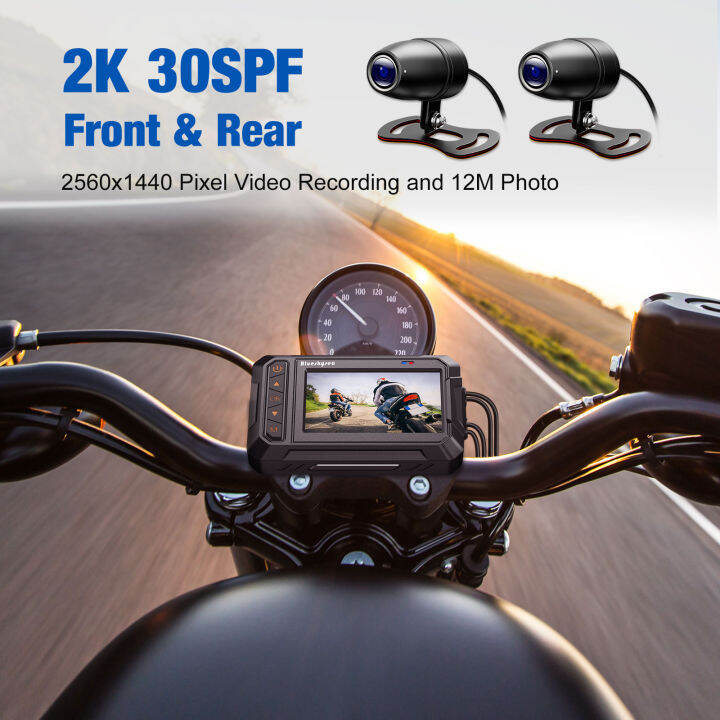 b5m-blueskysea-motor-dash-cam-sports-waterproof-cameraกล้องติดรถมอเตอร์ไซด์-2k-motorcycle-dahs-cam-with-gps-กล้องกันน้ำ-hd1440p-30fps-สองมุมกว้างคู่150-เลนส์สปอร์ตไบค์กล้องติดรถยนต์บันทึกด้วยหน้าจอ3-i