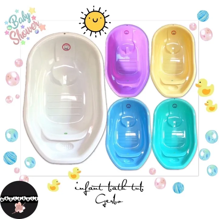 infant bath tub (gerbo) ⭕BPAFREE baby bath tub Lazada PH