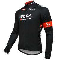 ผู้ชาย Bora Argon ทีมขี่จักรยานแขนยาว JERSEY