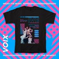 【HOT】เสื้อยืด ลาย KPOP IVE - VOIX WRAPPED 2022 TEE (YUJIN, GAEUL, REI, WONYOUNG, LIZ, LEESEO)100%cotton