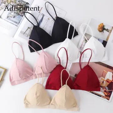 French Sexy Triangle Cup Silk Underwear Mulberry Silk No Steel Ring Lace Bra  - China French Sexy and Triangle Cup price