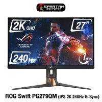 ASUS ROG SWIFT PG279QM Gaming Monitor 27" 2K QHD (2560 x 1440) IPS 240Hz 1ms จอคอมพิวเตอร์