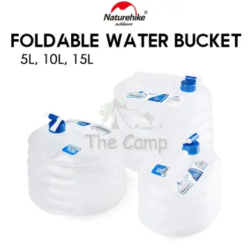 5L Foldable Bucket Collapsible Pail Bucket Folding Bucket Water Bucket  Container For Backpacking Camping Outdoor