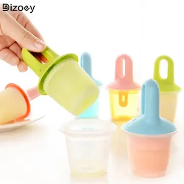 Silicone Mini Ice Pops Mold Ice Cream Ball Lolly Maker Popsicle Molds Baby  DIY Food supplement tool 