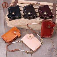 [COD] leather key bag unisex vegetable tanned retro waist hanging home door wholesale