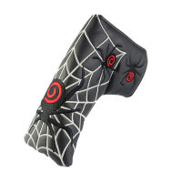 Golf Putter Head Covers Spider Embroidery Golf Club PU Leather Protect Cover For Blade