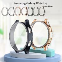 Hard Edge Shell Glass Screen For Samsung Galaxy Watch 4 40mm 44mm Protective Case Frame for Watch4 40/44mmCover Accessories