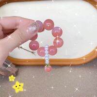 DAN S Sweet Party Peach Beads สำหรับเด็กผู้หญิง,แหวนใส่นิ้วสไตล์เกาหลี