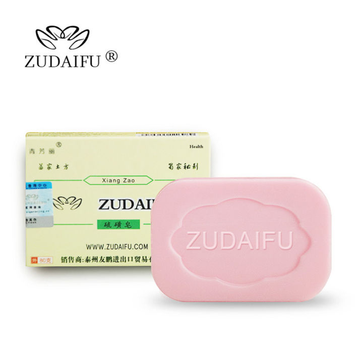 zudaifu-กำมะถันซัลเฟอร์สบู่ซ่อมแซมผิวสิวโรคสะเก็ดเงิน-seborrhea-กลากป้องกันเชื้อราอาบน้ำไวท์เทนนิ่งแชมพูโรคสะเก็ดเงินครีม