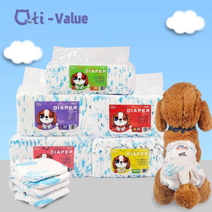 Qti Korean Female Male Pet Cat Dog Diaper 1236’s XXSXL Value Puppies